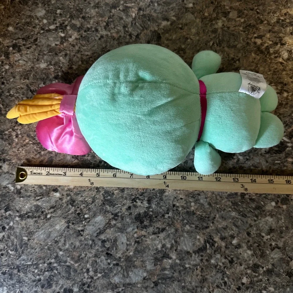 Disney Scrump Plush Lilo & Stitch Small Mint Green Good Button Eyes Rag Doll